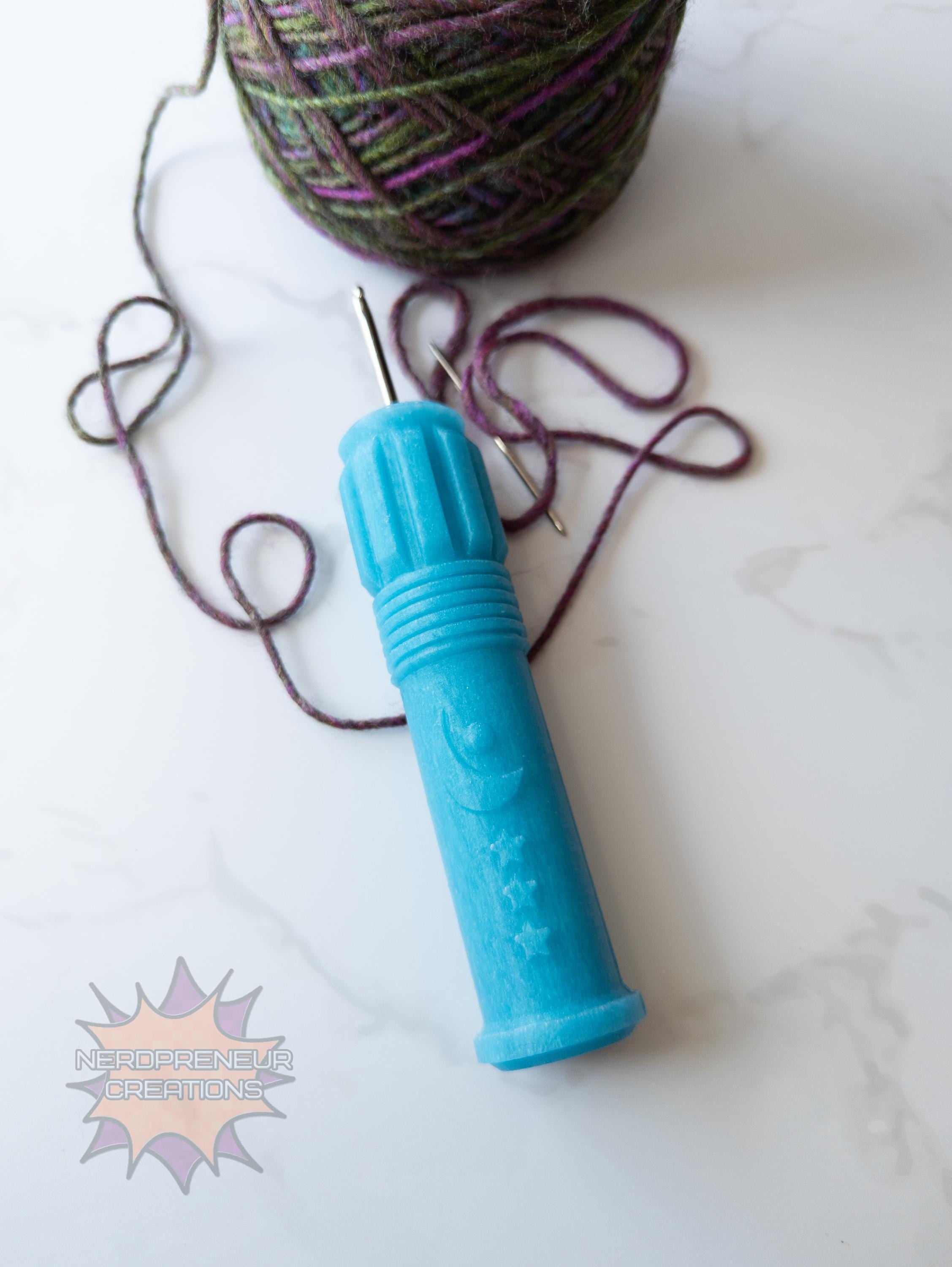Choose Your Own Adventure Moon Saber Squishy Grips | Ergonomic Silicone Crochet Hook Grips in Multiple Colors
