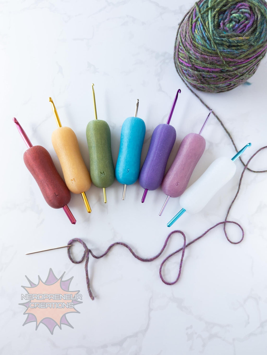 Choose Your Own Adventure Pencil Squishy Grips | Ergonomic Silicone Crochet Hook Grips in Multiple Colors