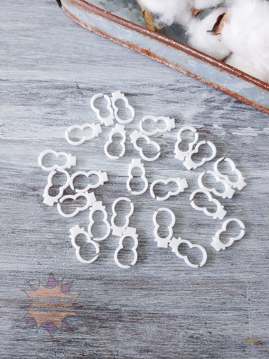 Snowman 3D Printed Stitch Marker - 12 Pack | Eco-Friendly Biodegradable PLA Knitting & Crochet Accessory