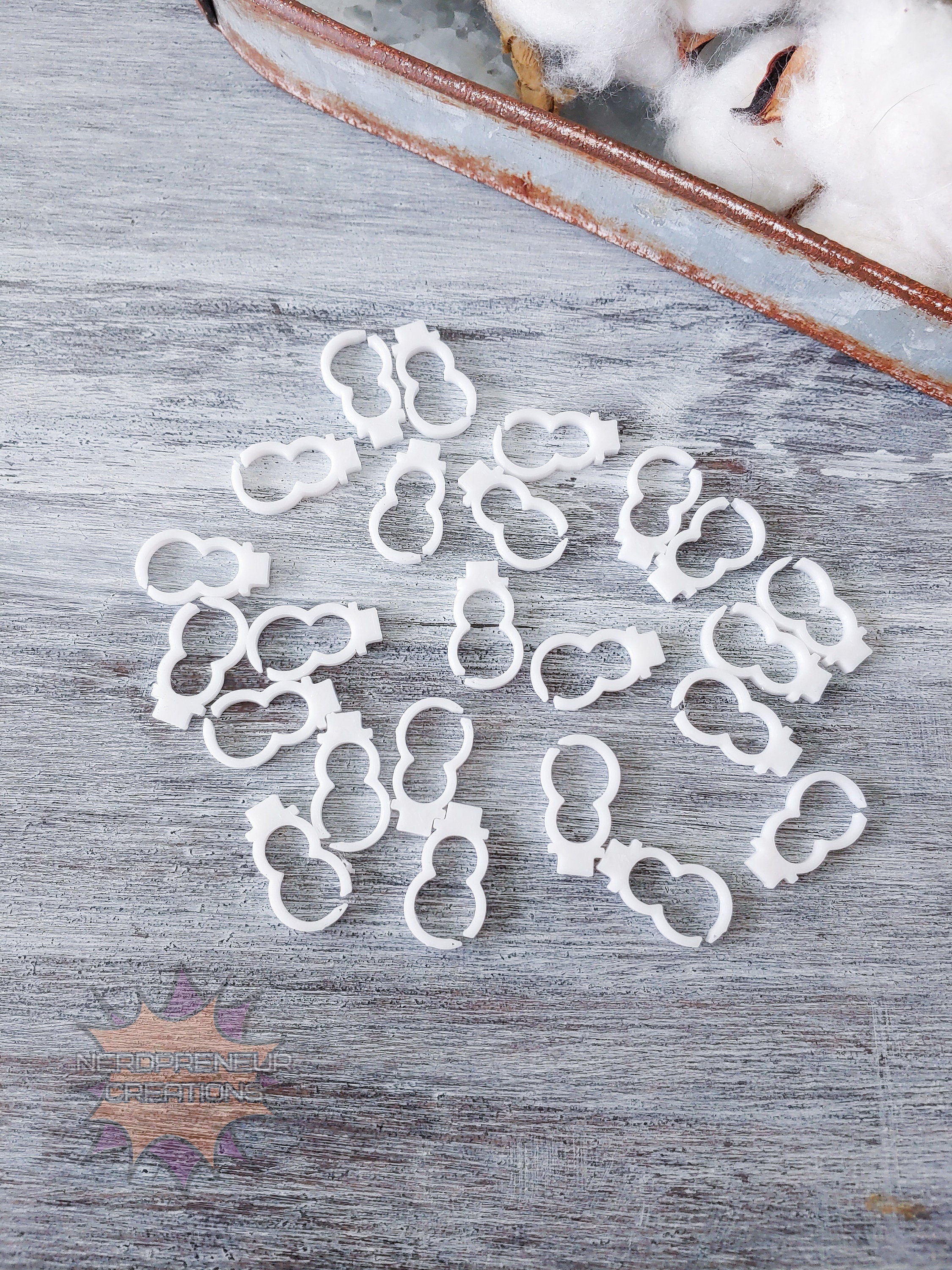 Snowman 3D Printed Stitch Marker - 12 Pack | Eco-Friendly Biodegradable PLA Knitting & Crochet Accessory