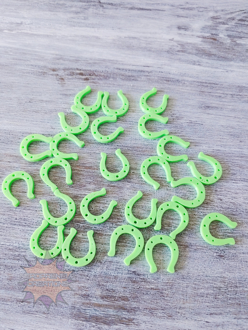 Horseshoe 3D Printed Stitch Marker - 12 Pack | Eco-Friendly Biodegradable PLA Knitting & Crochet Accessory