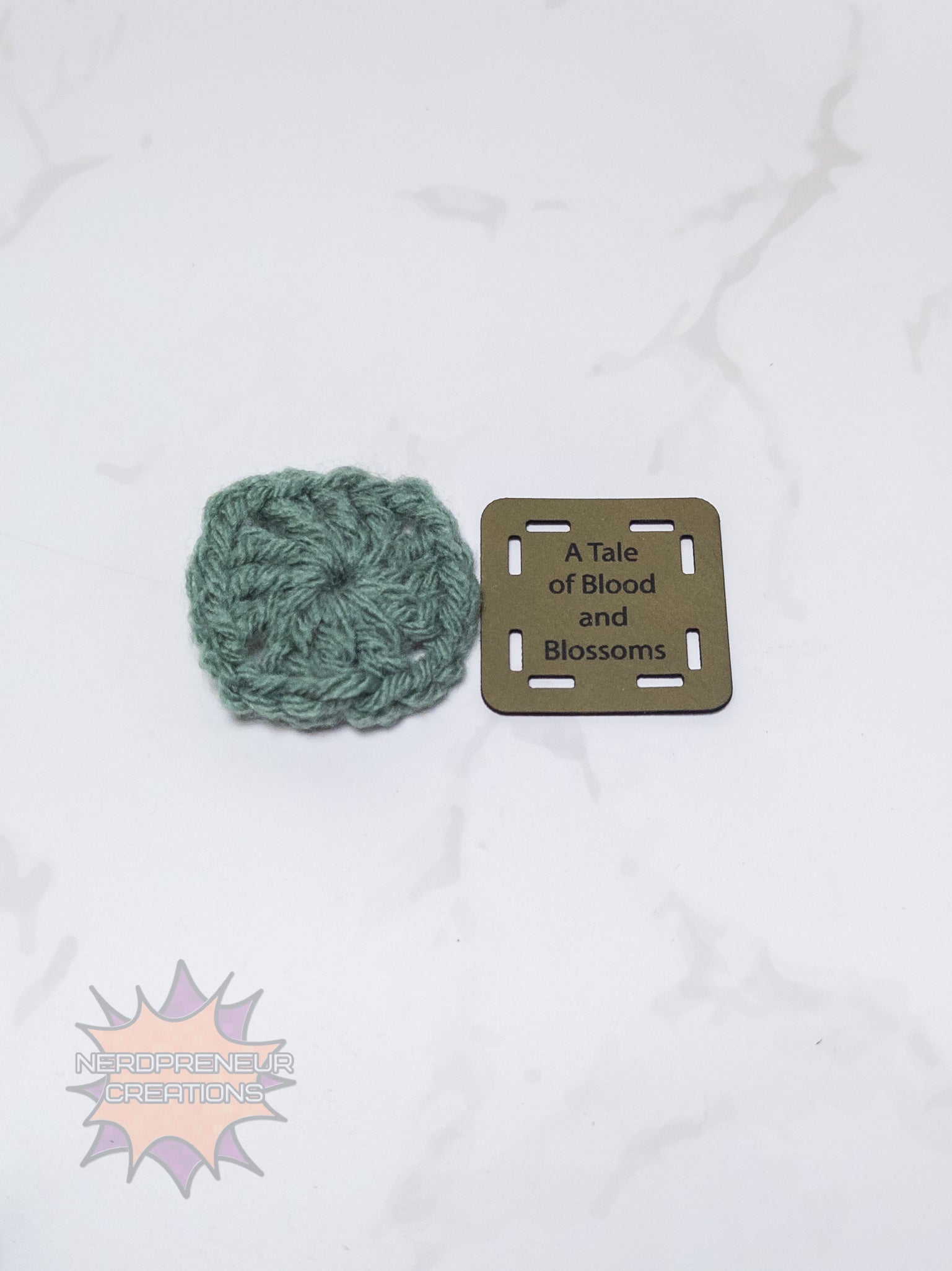 Bookish Granny Square Starter Tags – Faux Leather Round 1 Replacement for Crochet Squares