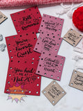 gamer valentine faux leather patches