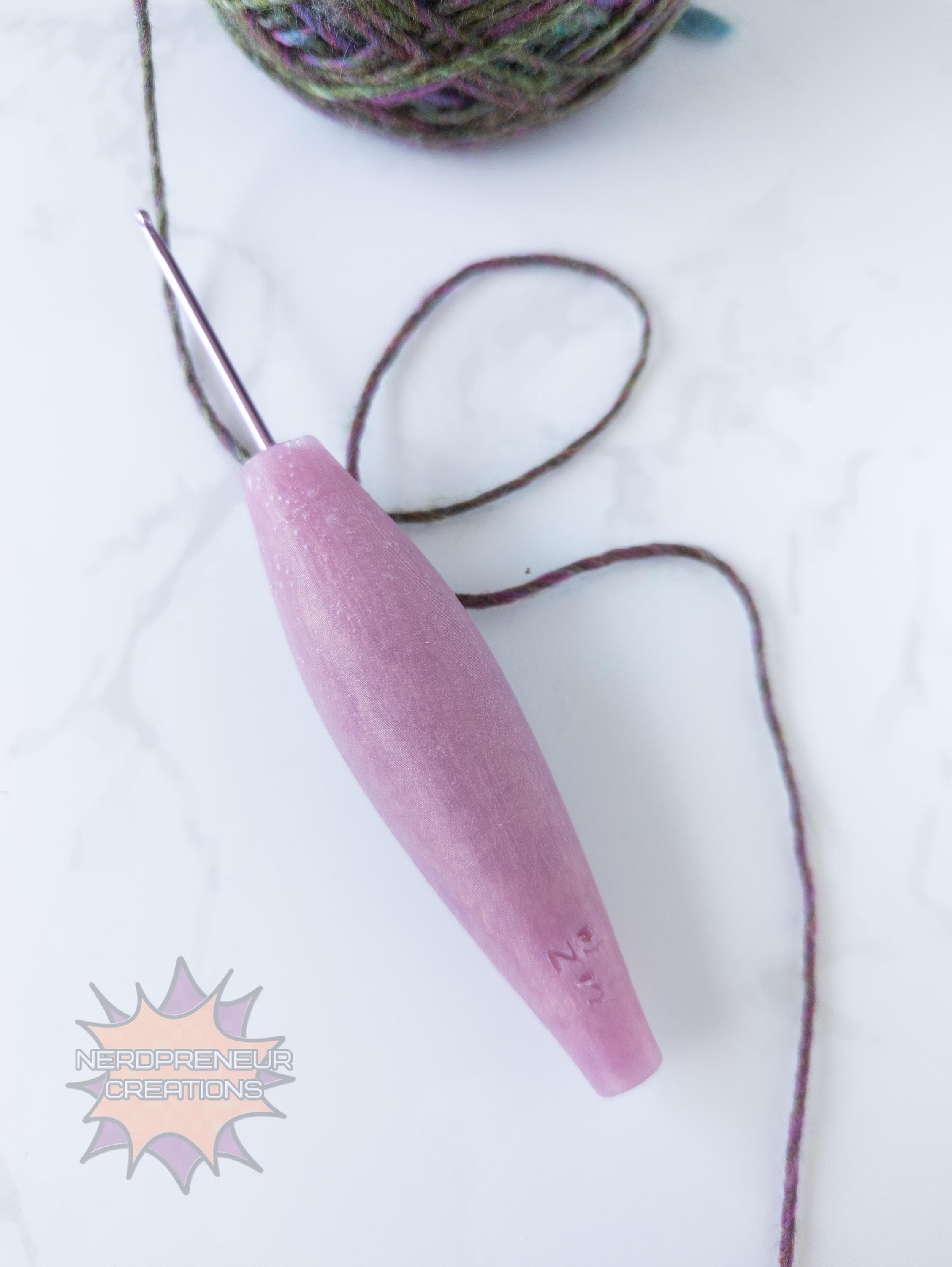 Choose Your Own Adventure Sleek Squishy Grips | Ergonomic Silicone Crochet Hook Grips in Multiple Colors