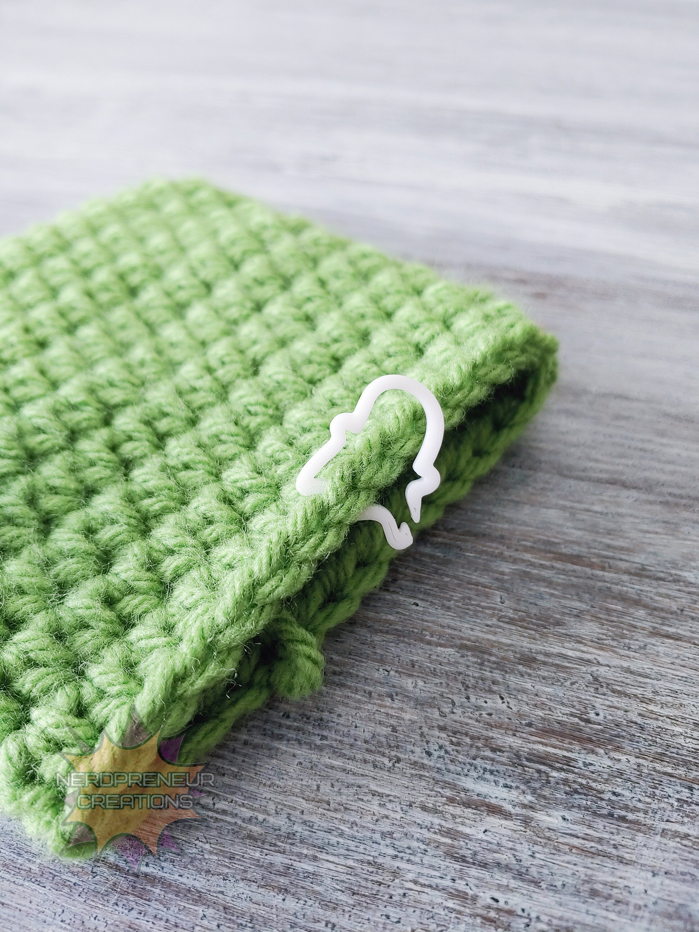 Ghost 3D Printed Stitch Marker - 12 Pack | Eco-Friendly Biodegradable PLA Knitting & Crochet Accessory