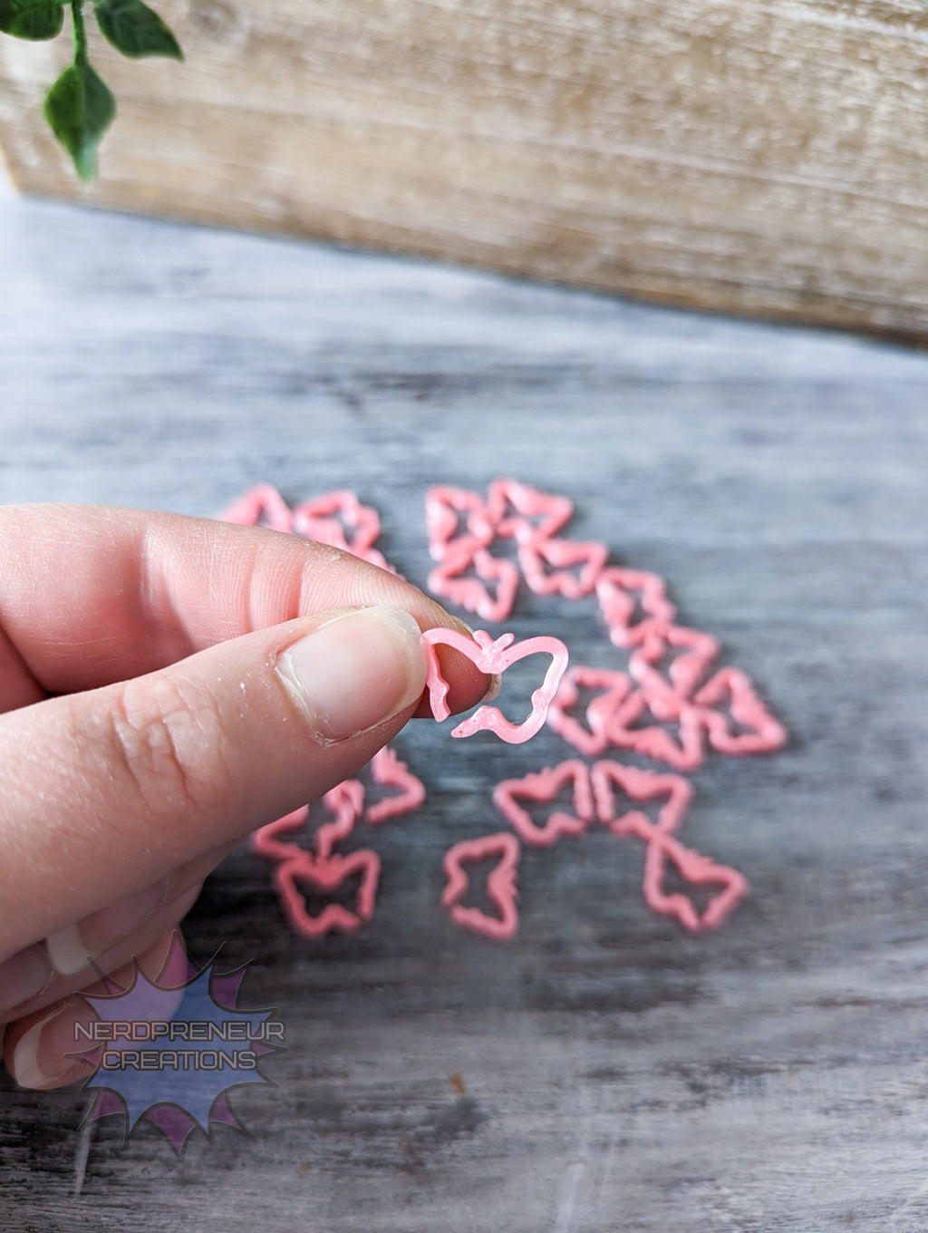 Butterfly 3D Printed Stitch Marker - 12 Pack | Eco-Friendly Biodegradable PLA Knitting & Crochet Accessory