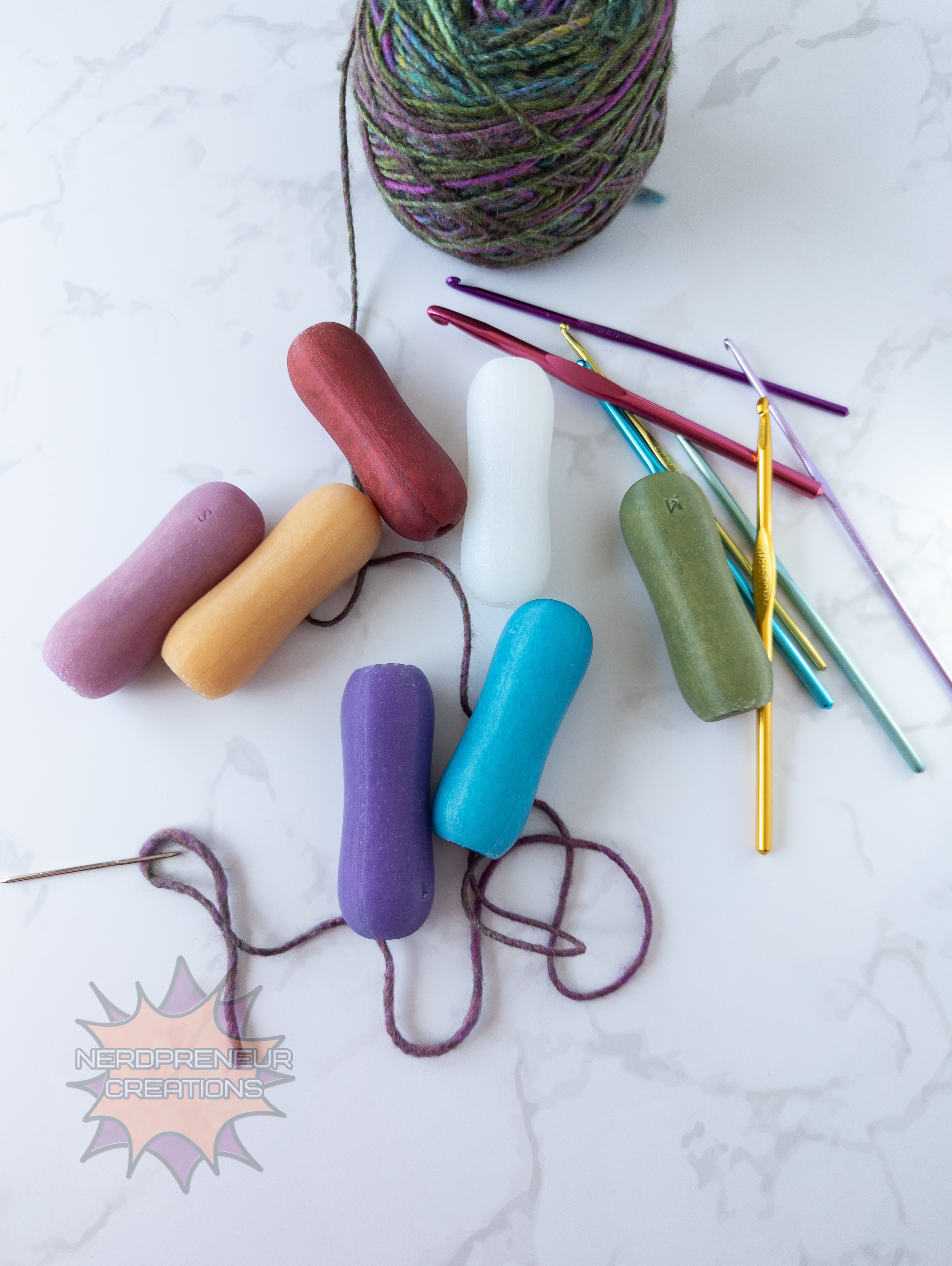 Choose Your Own Adventure Pencil Squishy Grips | Ergonomic Silicone Crochet Hook Grips in Multiple Colors