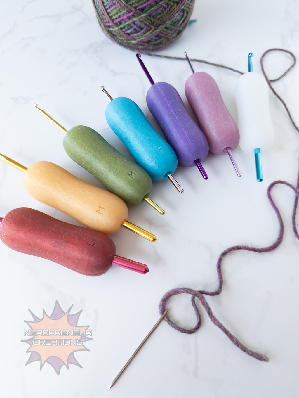 Choose Your Own Adventure Pencil Squishy Grips | Ergonomic Silicone Crochet Hook Grips in Multiple Colors