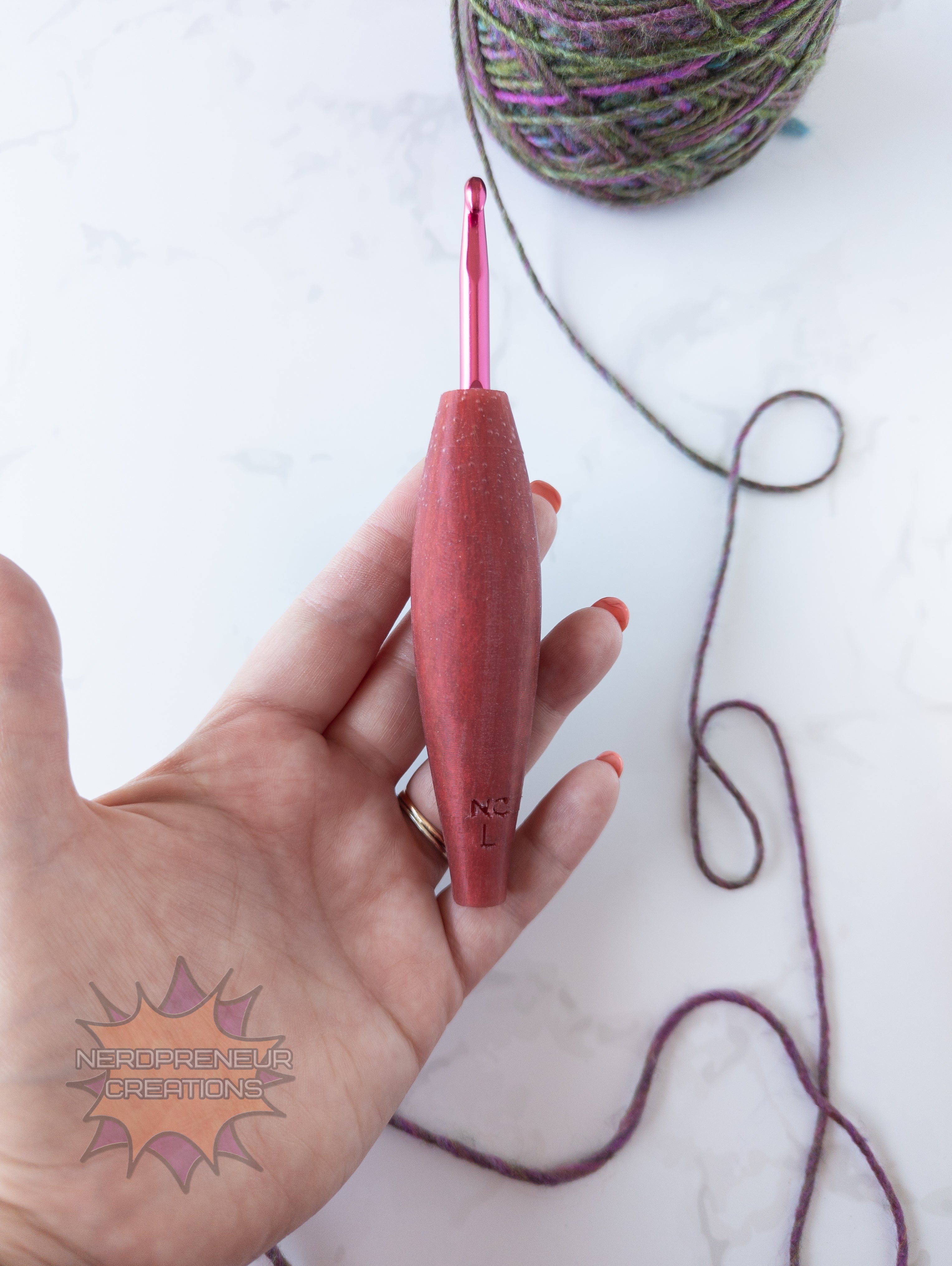 Choose Your Own Adventure Sleek Squishy Grips | Ergonomic Silicone Crochet Hook Grips in Multiple Colors